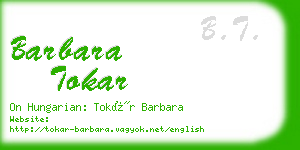 barbara tokar business card